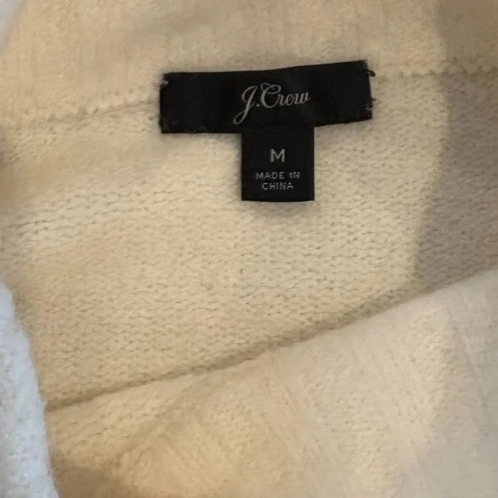 J. Crew colorblock mock turtle neck sweater, size M, very gently worn - Picture 3 of 4